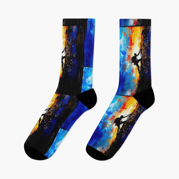 Item preview, Abstract Rock Climber Vertical Ascent Art designed and sold by PlanetEye Designs.