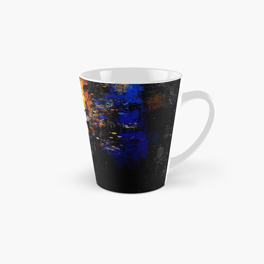 Abstract Rock Climber Vertical Ascent Art on a mug