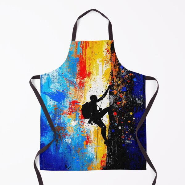 Item preview, Abstract Rock Climber Vertical Ascent Art designed and sold by PlanetEye Designs.