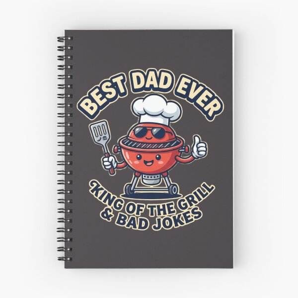 Item preview, Best Dad Ever BBQ King – King of the Grill & Bad Jokes Funny Father’s Day Gift designed and sold by MartBook.