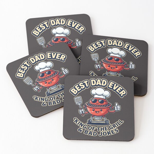 Item preview, Best Dad Ever BBQ King – King of the Grill & Bad Jokes Funny Father’s Day Gift designed and sold by MartBook.