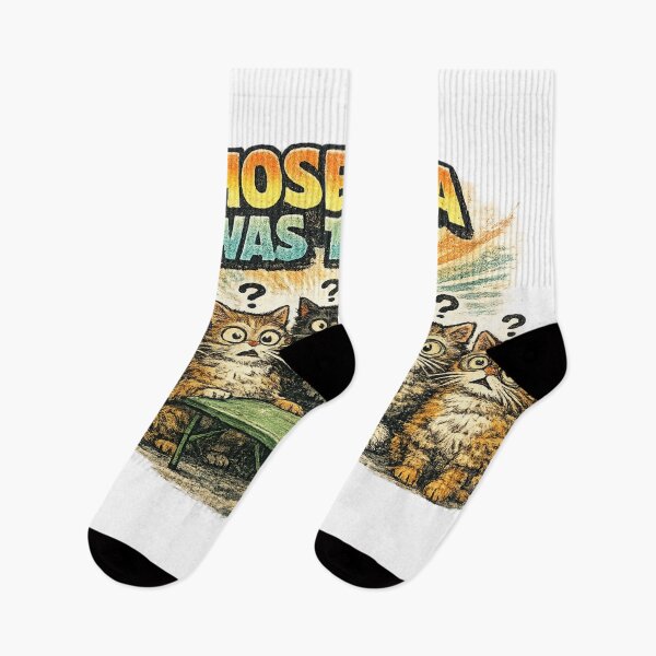Item preview, Whose Idea Was This Funny Cat Meeting Meme Sticker designed and sold by irfanshikh.