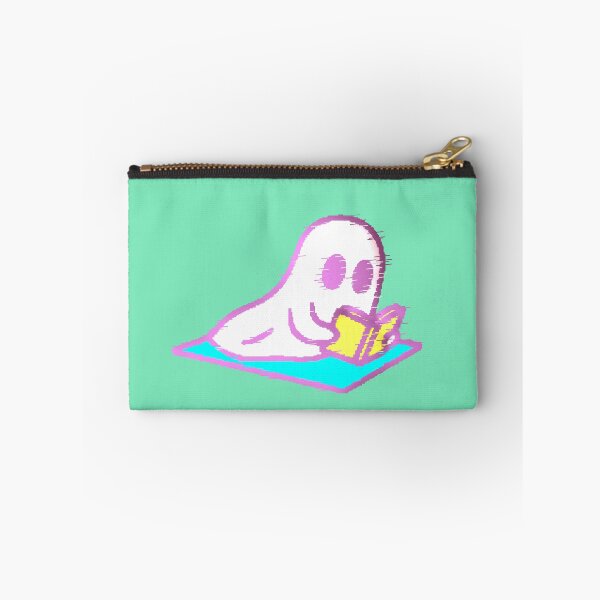 Item preview, Ghost Reader Kawaii Book Ghost Glitch Retro designed and sold by AstronautMerch.
