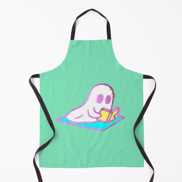 Item preview, Ghost Reader Kawaii Book Ghost Glitch Retro designed and sold by AstronautMerch.