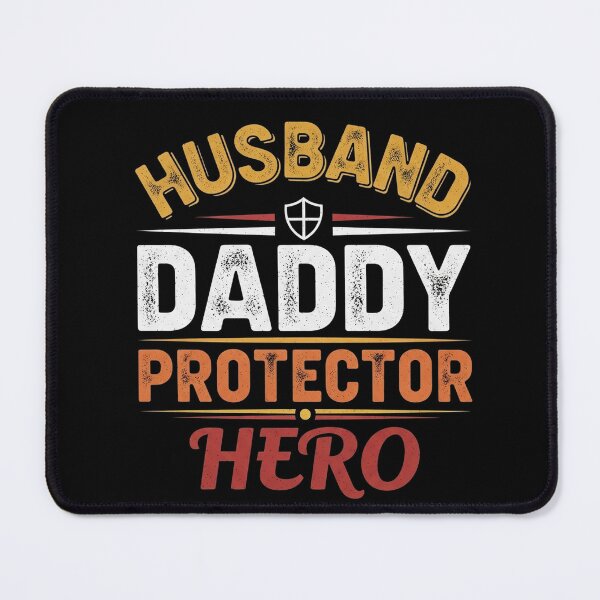 Item preview, Husband Daddy Protector Hero Simple Funny Father Quote designed and sold by Designs-RZ.