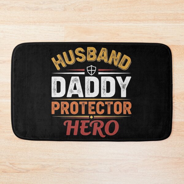 Item preview, Husband Daddy Protector Hero Simple Funny Father Quote designed and sold by Designs-RZ.