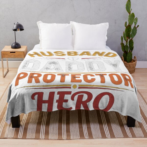 Item preview, Husband Daddy Protector Hero Simple Funny Father Quote designed and sold by Designs-RZ.