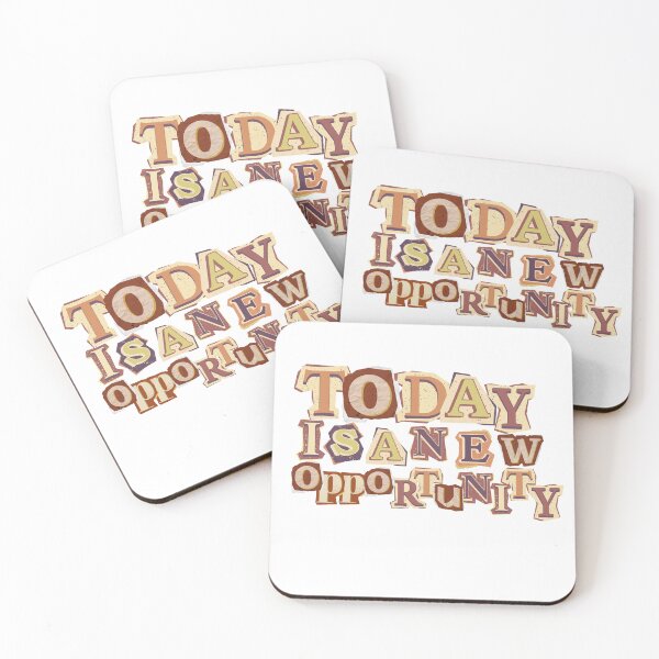 Item preview, Today Is A New Opportunity Vintage Motivational Quote Sticker | Retro Positive Mindset Design designed and sold by Art_IN_Design.