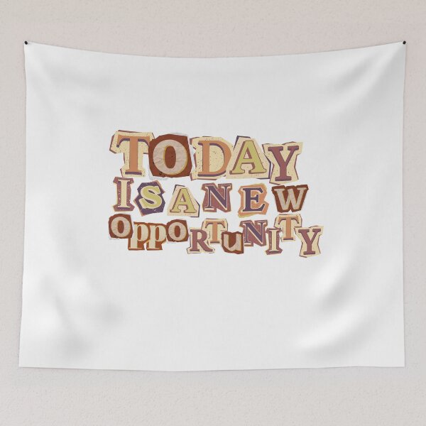 Item preview, Today Is A New Opportunity Vintage Motivational Quote Sticker | Retro Positive Mindset Design designed and sold by Art IN Pack.