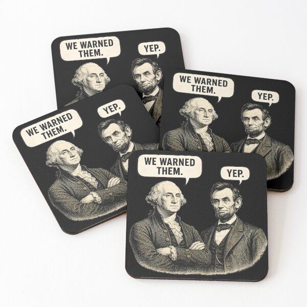 Item preview, We Warned Them Yep Funny George Washington Abraham Lincoln Shirt designed and sold by Ajdaprint.