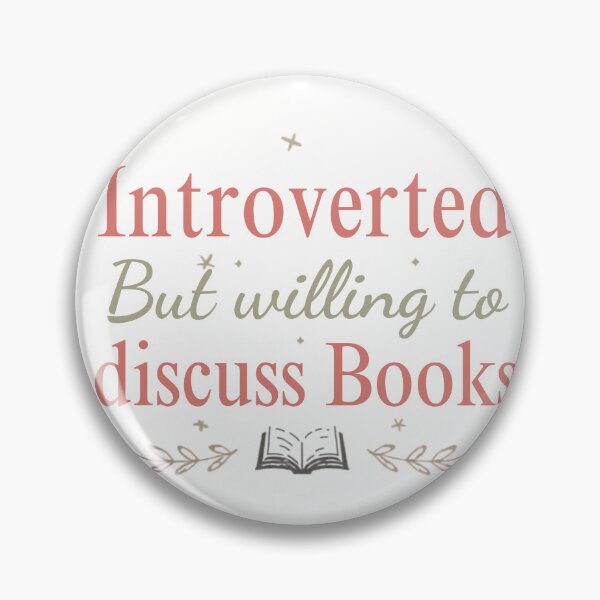 Item preview, Introverted But Willing to Discuss Books — Reader Gift designed and sold by RedRubyBubble.