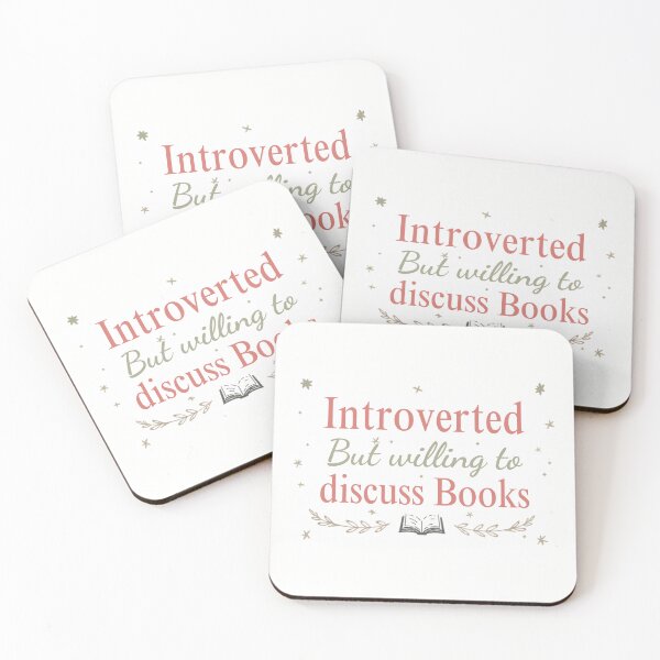 Item preview, Introverted But Willing to Discuss Books — Reader Gift designed and sold by RedRubyBubble.