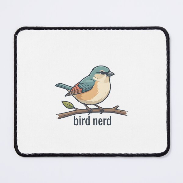 Item preview, Cute Bird Nerd Illustration Cartoon Graphic designed and sold by Smoking_Animals .