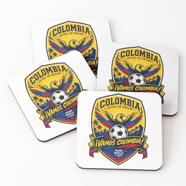 Item preview, Colombia Football Fans Emblem — Yellow, Blue & Red Vector Badge Design designed and sold by Jandedan.