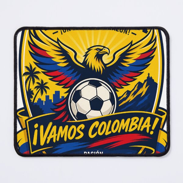Item preview, Colombia Football Fans Emblem — Yellow, Blue & Red Vector Badge Design designed and sold by Jandedan.