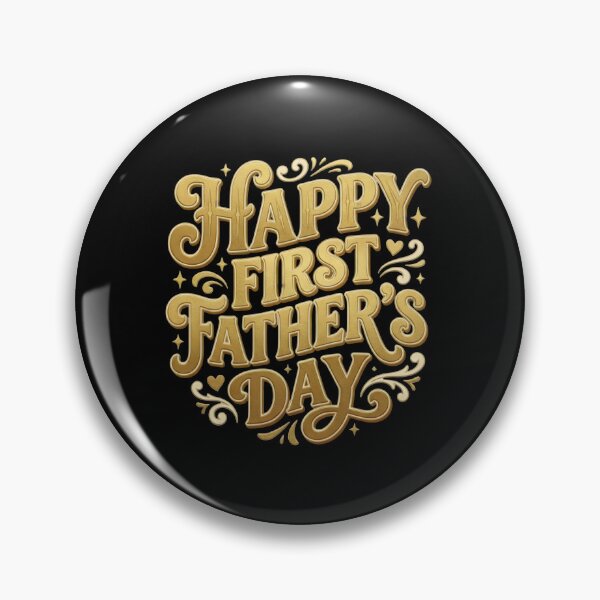 Item preview, Elegant Gold "Happy First Father's Day" Gift – Custom New Dad Apparel, Keepsakes & Home Decor designed and sold by SideKickCreates.