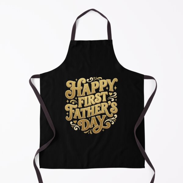 Item preview, Elegant Gold "Happy First Father's Day" Gift – Custom New Dad Apparel, Keepsakes & Home Decor designed and sold by SideKickCreates.