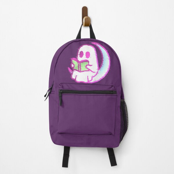 Item preview, Ghost Moon Reader Kawaii Book Ghost Glitch designed and sold by AstronautMerch.