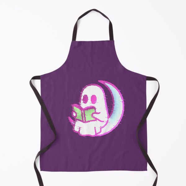 Item preview, Ghost Moon Reader Kawaii Book Ghost Glitch designed and sold by AstronautMerch.