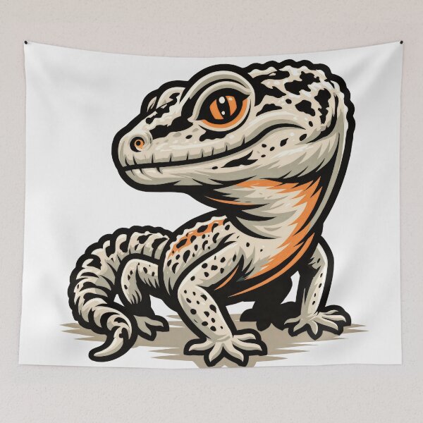 Item preview, Sticker - Decal - Spotted Gecko Charm designed and sold by ForeverPrintsOK.