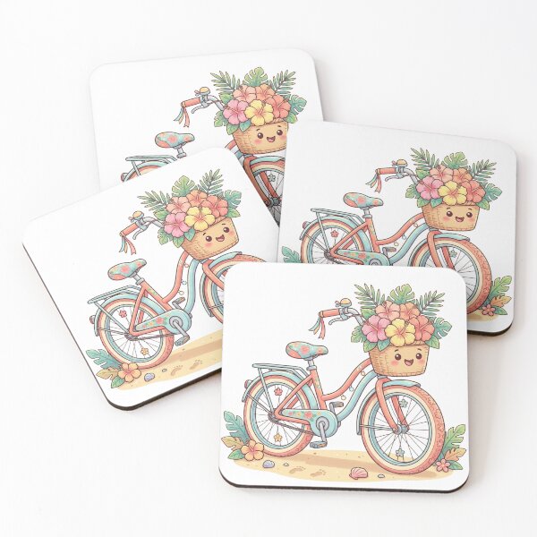 Item preview, Cute Bicycle with Happy Flower Pot designed and sold by MyshopnameSell.