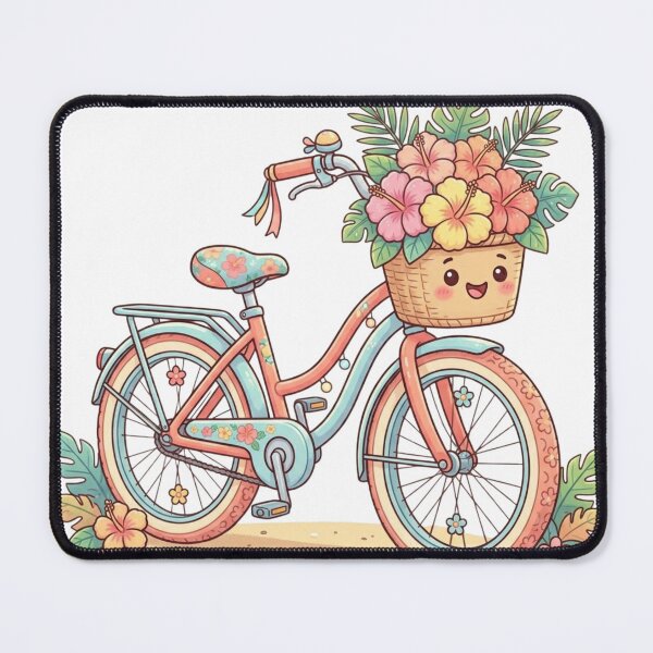 Item preview, Cute Bicycle with Happy Flower Pot designed and sold by MyshopnameSell.