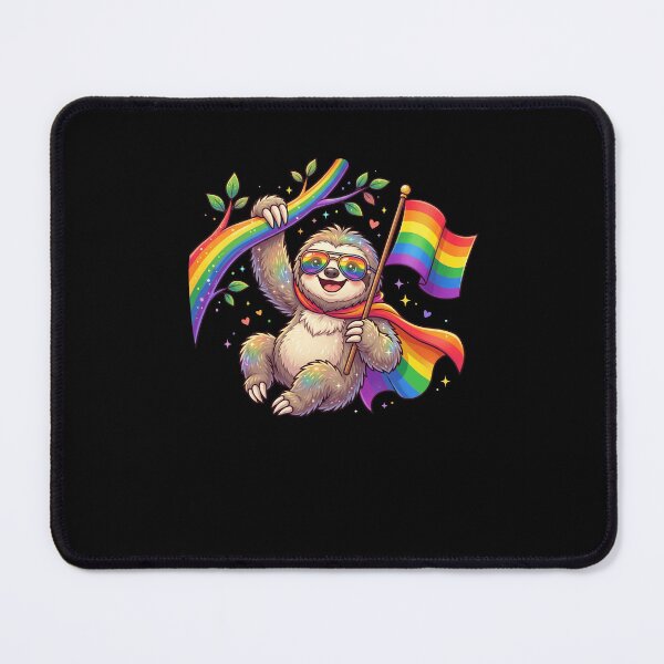 Item preview, Happy Sloth Rainbow Pride Flag LGBTQ+ Supporter designed and sold by snowry.