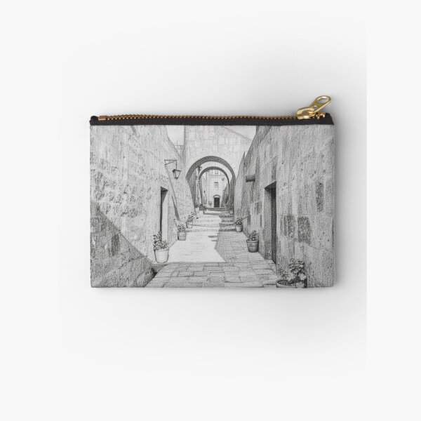Item preview, Enigmatic Alley in Arequipa – Pencil Drawing designed and sold by KiwiPurple.