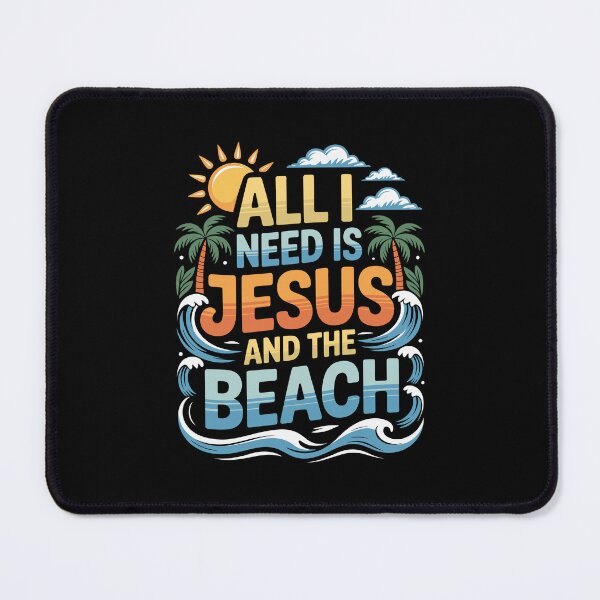 Item preview, All I Need is Jesus and the Beach' designed and sold by jkrphoto.