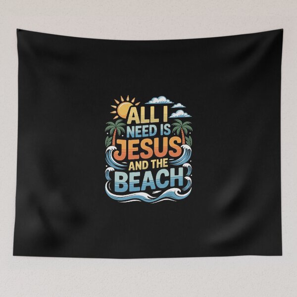 Item preview, All I Need is Jesus and the Beach' designed and sold by jkrphoto.
