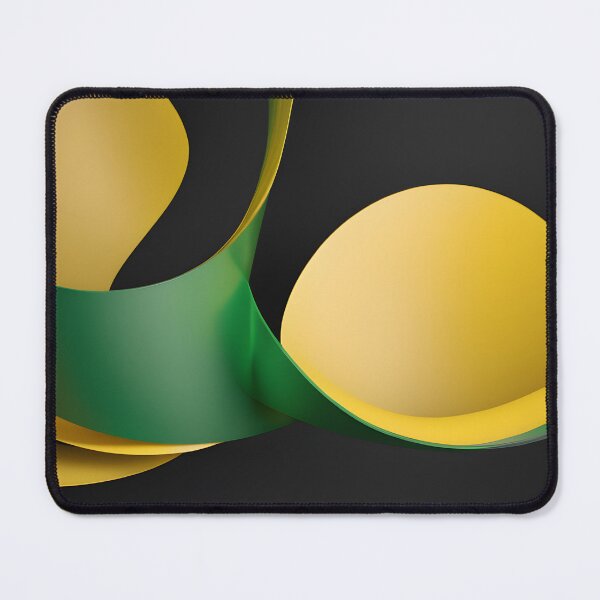 Item preview, Luxury Green Gold Abstract Curves Modern Minimalist Digital Art Background designed and sold by iiwart.