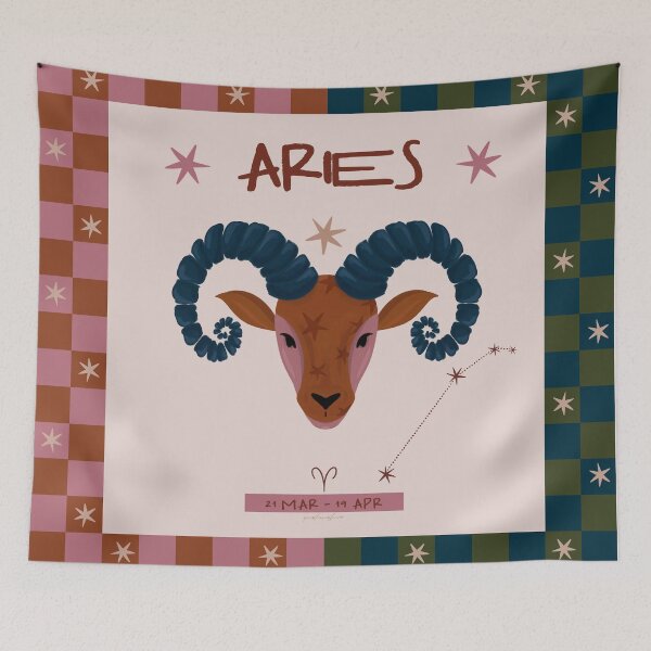 Item preview, Aries Zodiac – Celestial Astrology Illustration  designed and sold by prikanashiro.