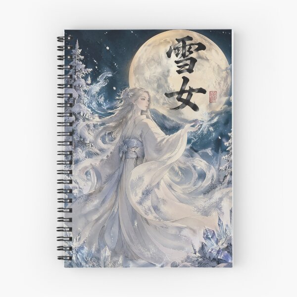 Item preview, Snow Spirit Woman – Yuki Onna Yokai Winter Goddess Japanese Folklore Art designed and sold by kaxymax.