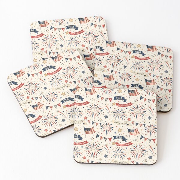 Item preview, 4th of July Independence Day Patriotic Seamless Pattern designed and sold by MoonwoodStudio.