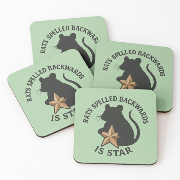 Item preview, Rats Spelled Backwards Is Star Funny Rat Meme Animal Puns designed and sold by DemureArtsy.