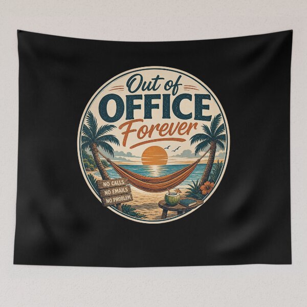 Item preview, Out of Office Forever Retired designed and sold by FreshPixelArt.