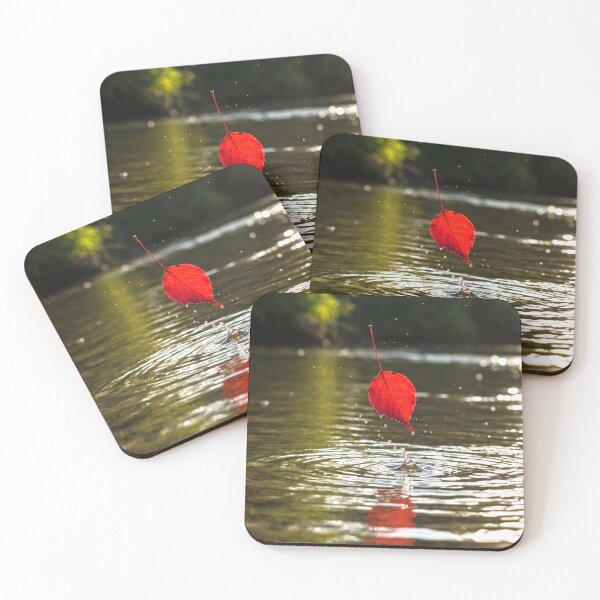 Item preview, Red leaf in the lake designed and sold by MariaTheExpert.