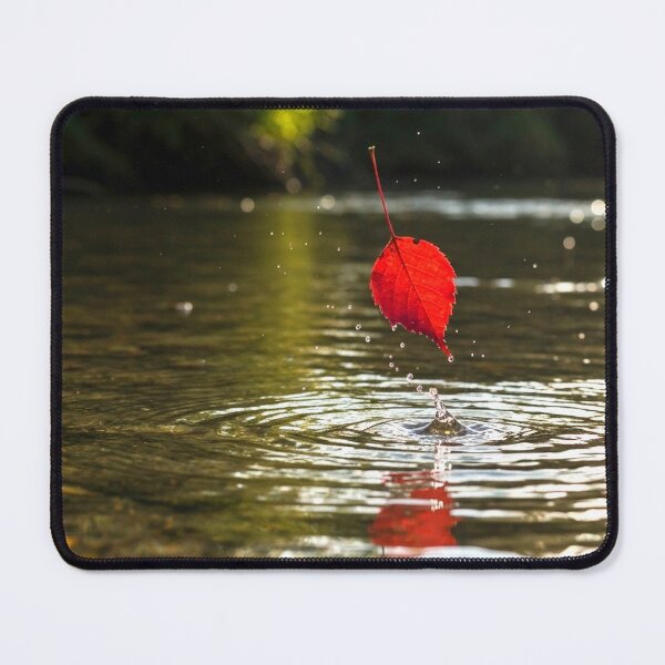 Item preview, Red leaf in the lake designed and sold by MariaTheExpert.