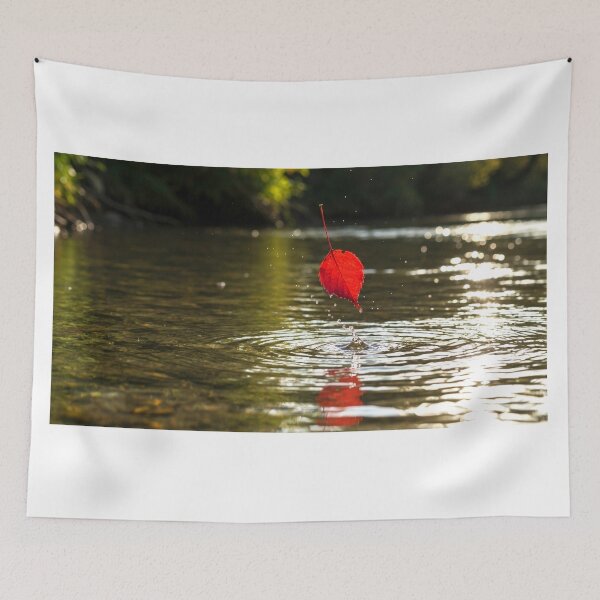 Item preview, Red leaf in the lake designed and sold by MariaTheExpert.