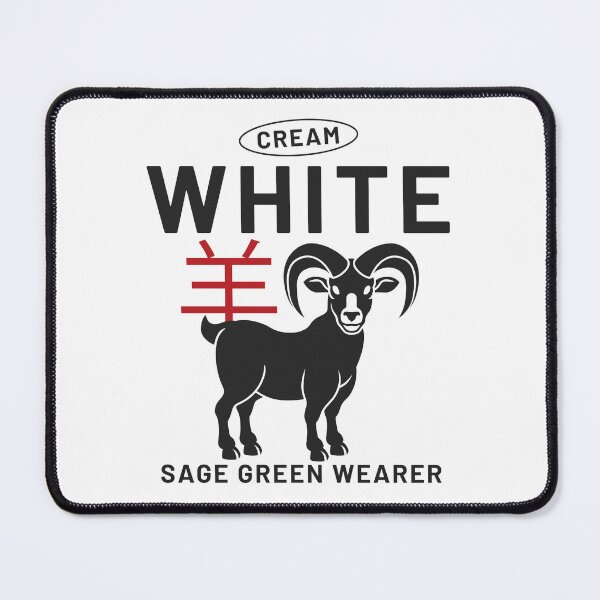 Item preview, Cream white sage green wearer designed and sold by Peerless-Prime.