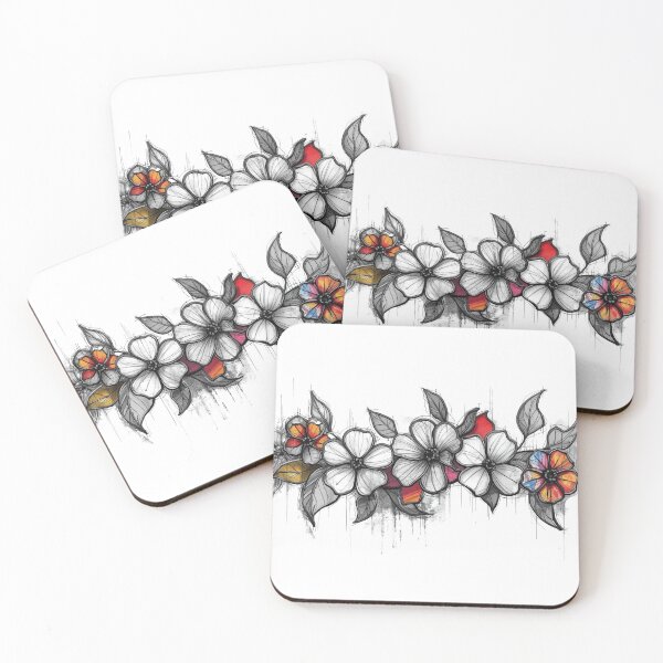 Item preview, Sketched flowers designed and sold by uunaa.