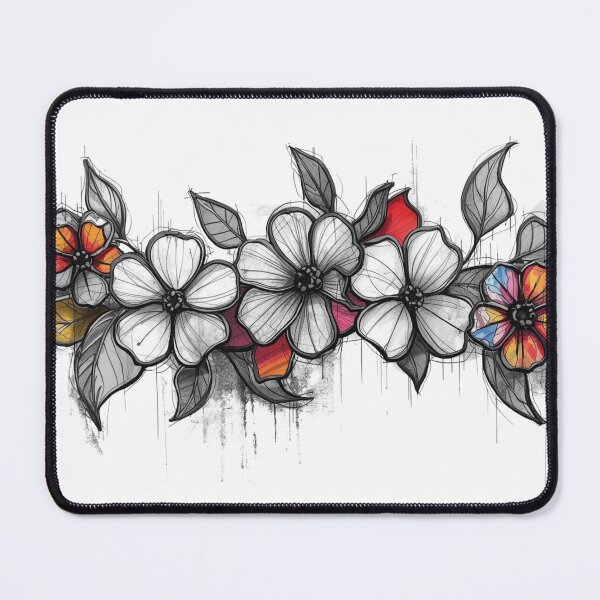 Item preview, Sketched flowers designed and sold by uunaa.