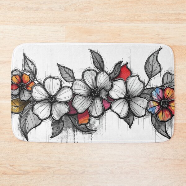 Item preview, Sketched flowers designed and sold by uunaa.