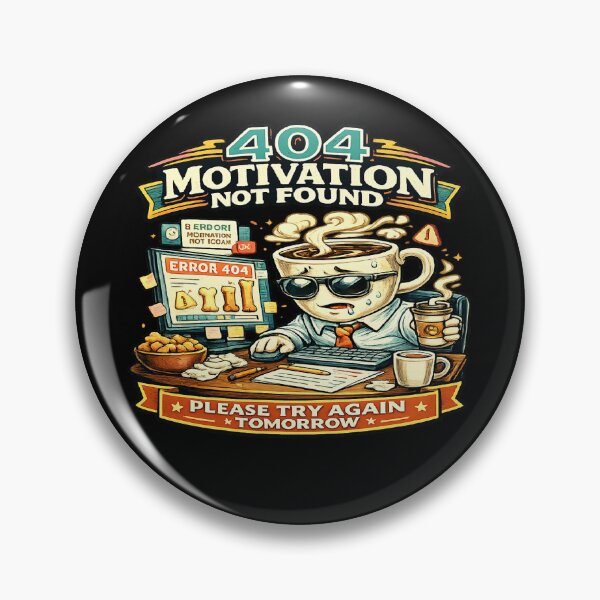 Item preview, 404 Motivation Not Found Shirt Funny Coder Gift Tech Support Humor Programmer Coffee Lover Retro T-Shirt designed and sold by VexonMAN.