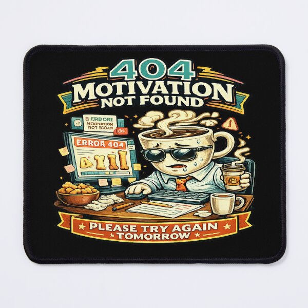 Item preview, 404 Motivation Not Found Shirt Funny Coder Gift Tech Support Humor Programmer Coffee Lover Retro T-Shirt designed and sold by VexonMAN.