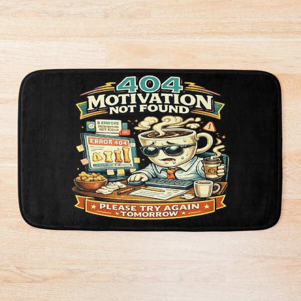 Item preview, 404 Motivation Not Found Shirt Funny Coder Gift Tech Support Humor Programmer Coffee Lover Retro T-Shirt designed and sold by VexonMAN.
