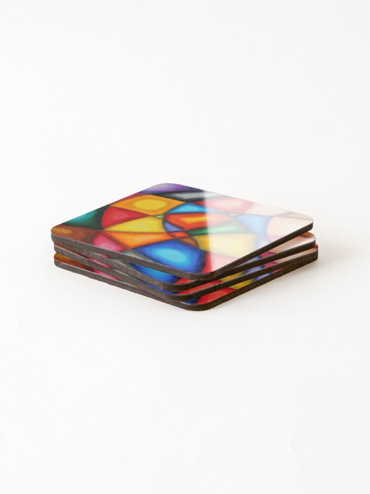 Thumbnail 4 of 5, Coasters (Set of 4), Structuring - Structuring designed and sold by L-Michaelle.