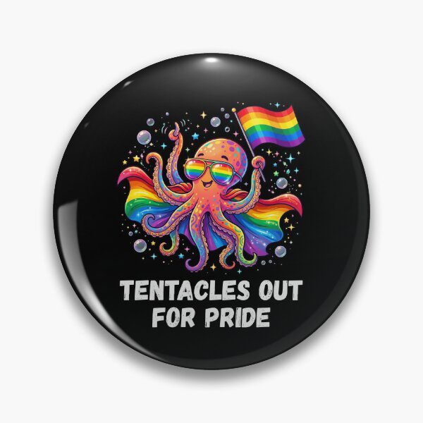 Item preview, Tentacles Out For Pride Rainbow Octopus LGBTQ designed and sold by snowry.