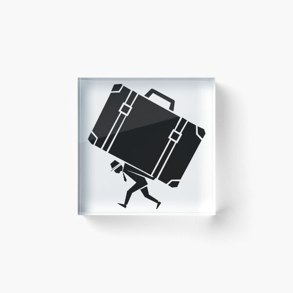 Item preview, Geometric Person Carrying Oversized Suitcase designed and sold by quibrak.