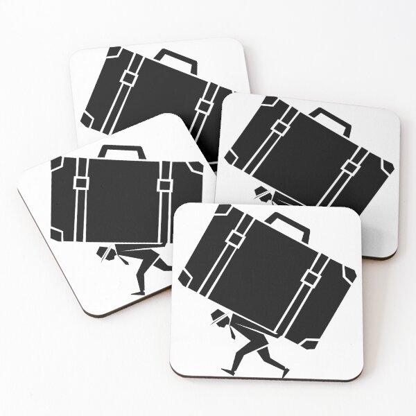 Item preview, Geometric Person Carrying Oversized Suitcase designed and sold by quibrak.